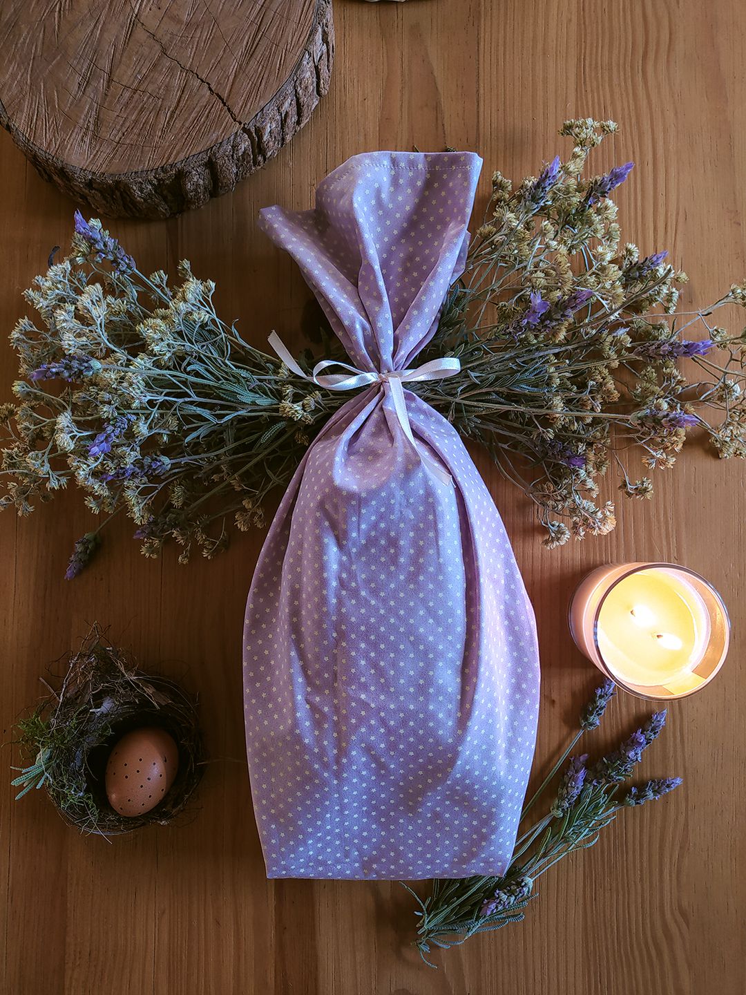 Naninha Coelhinha Luna e Aromatizador Natural de Lavanda