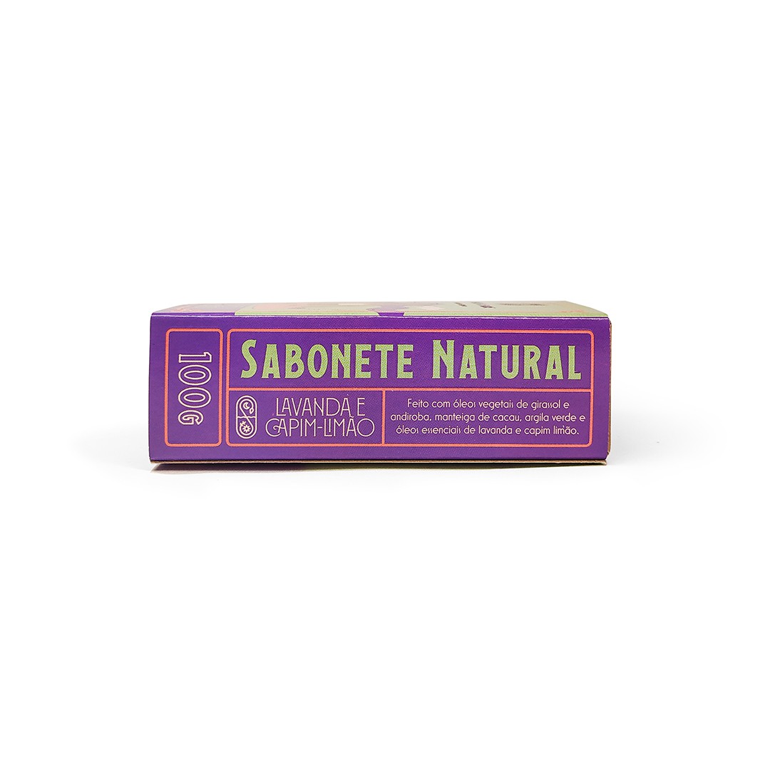 Sabonete Natural de Lavanda e Capim Limão - 100g