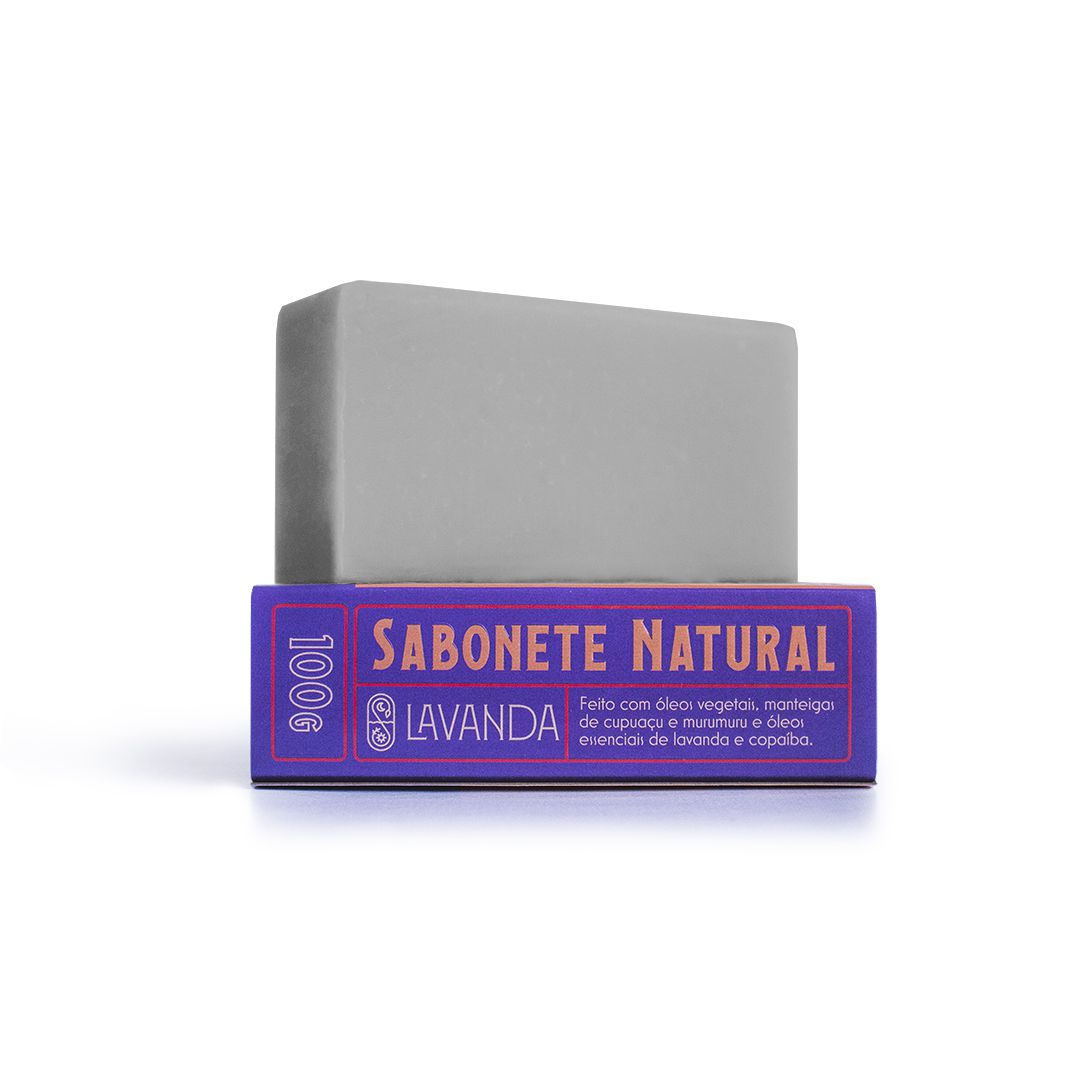 Sabonete Artesanal Natural de Lavanda - 100g