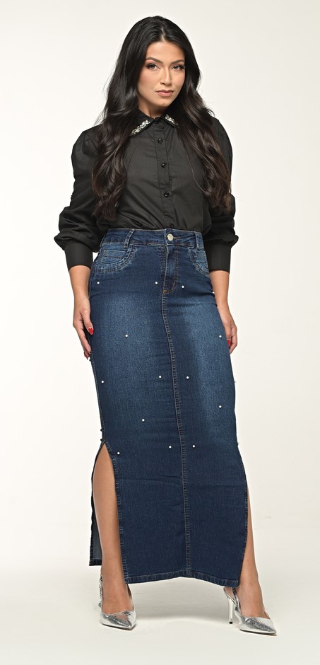Saias Jeans Saia Midi Preta Mercado Livre Jeans Evangelicas Saia