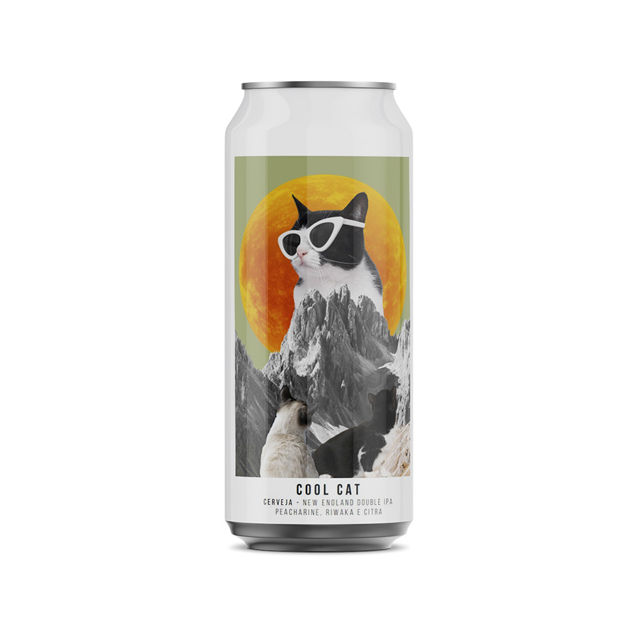 Cerveja Octopus Cool Cat Double NEIPA 473ml | DeliBEERy