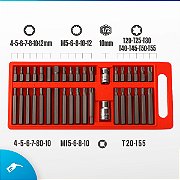 Jogo de chaves Bit 40 Pçs Torx Allen Multidentado Crv Z - SeuPosto