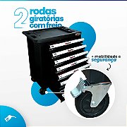 Carrinho de Ferramentas Completo Kit 191 Peças - Zenite - SeuPosto