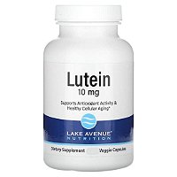 Luteína 10mg 60 Cápsulas Lake Avenue