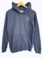 Moletom Infantil com Capuz e Zíper, Azul Marinho, Abercrombie & Fitch
