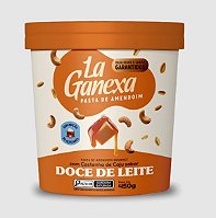 PASTA DE AMENDOIM DOCE DE LEITE COM CASTANHA 450GR - LA GANEXA