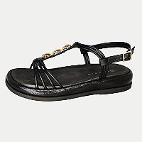 SANDALIA RAMARIM ANABELA BAIXA COMFORT FEMININA ADULTO