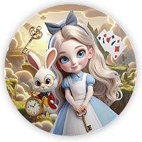 Mini Painel - Alice - Sublimado 3D