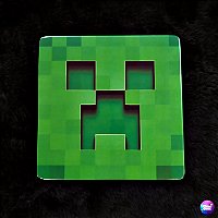 Placa Decorativa Pixel Creeper Minecraft