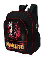 Mochila Escolar G Grande Preta Naruto Classico - Izza Presentes