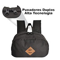 Mochila Masculina Feminina Escolar Juvenil Colorida Preto - Izza Presentes