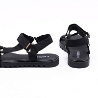 Moleca Sandália REF 5454.101 Flat PRETA - Bonfada Calçados