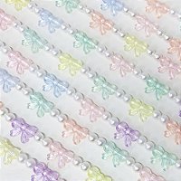 Colar de Pérola Pingente Lacinhos Mod.2 - 10 unidades