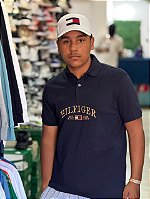Polo Tommy Hilfiger Masculina Regular FIT AZUL MARINHO