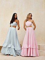 Vestido Longo Babado