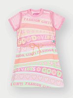 VESTIDO INFANTOJUVENIL COM SOBREPOSIÇÃO - CINTI