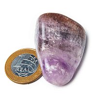 Colecione 01 Auralite 23 Rolado Pedra Natural G 30 a 45mm