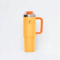 Tupperware Copo Térmico Big T com canudo 1,1L Damasco