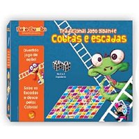 Jogo Tradicional Cobras e Escadas Gigante - CELL Brinquedos