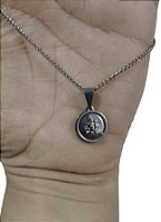 Colar Corrente de Nossa Senhora do Carmo em Inox