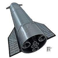 Réplica da nave Staship da Spacex - Modelo S33 e S34