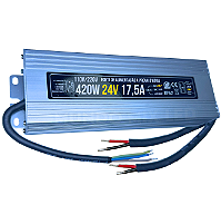 Fonte Blindada 420W 17,5A 24V Ip67 Prova Dagua 110V-220V Alimentação P/ Leds Cftv