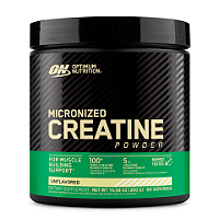 Creatina Micronizada em Pó, Sem Sabor, 300 g - Optimum Nutrition