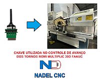 Chave Avanço Torno Romi Multiplic CNC FANUC - NADEL CNC Automação