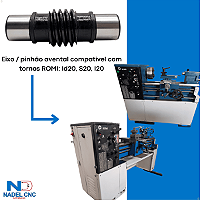 Eixo / PINHÃO Avental Tornos Romi Id20 / S20 / I20 -P66722 - NADEL