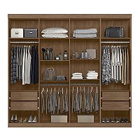 Roupeiro 08 Portas 04 Gavetas Master Vip 8.4 - 163244 - Jatoba