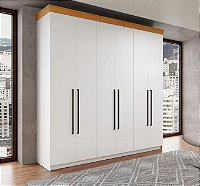 Roupeiro 06 Portas 02 Gavetas London 100% MDF Ref. LON1362
