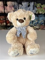 Urso gravata azul  -36cm