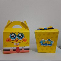 Kit 30 Caixas Personalizadas Bob Esponja - Graciele Alves Artes