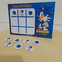 10 Jogos Da Velha Personalizado Sonic - Graciele Alves Artes