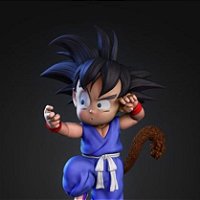 Goku Criança figure action Dragon Ball Z coleção anime geek - 3d pop