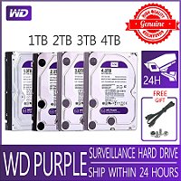 Wd roxo vigilância 500gb 1tb 2tb 3tb 4tb disco rígido sistema de segurança