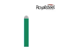 Lamina Ultra Blade Royal Steel (Anvisa) - 12 Pontas U 0.16mm Verde