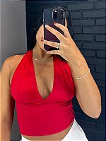 Cropped Tania Vermelho