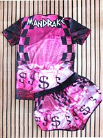 roupa de mandrake rosa