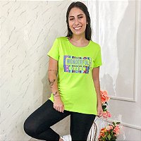 Camiseta T-Shirt Feminina Estampada Viscolycra - Vicks Store