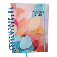 Agenda 2026 Flores Espiral Cd 168 folhas interponte
