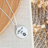 Colar De Prata Medalha Mãe De Pet
