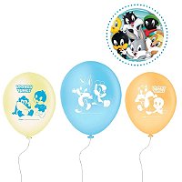 25 BALAO LATEX REDONDO 9 pol. LOONEY TUNES 2 Regina
