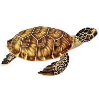 Tartaruga de Pelúcia Marinha Grande 40cm Realista Macia