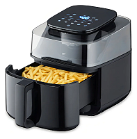Air Fryer Fritadeira Digital 5l Labravia Com Visor Cor Preto