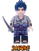 Boneco Bloco de Montar Sasuke Itachi Naruto