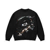 Moletom Exclusiviist 1of1 Real Eyes, Realize, Real Lies Crewneck Black