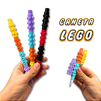 Caneta Fofa LEGO Monta uma na Outra