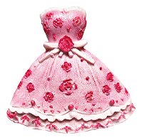 Molde de Silicone: Vestido da Barbie 6,0 x 6,5 cm  Palácio dos Moldes -  Palácio Dos Moldes - Moldes De Silicone Confeitaria Artesanatos