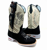 Botina feminina solado best sale branco